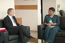 La Représentante de l’ONUCI a reçu le Ministre britannique chargé des Affaires africaines